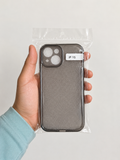 Carcasa de Silicona Gris para iPhone 15